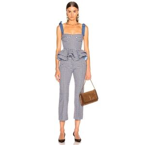 SILVIA TCHERASSI - Leira Pant - Checkered Navy